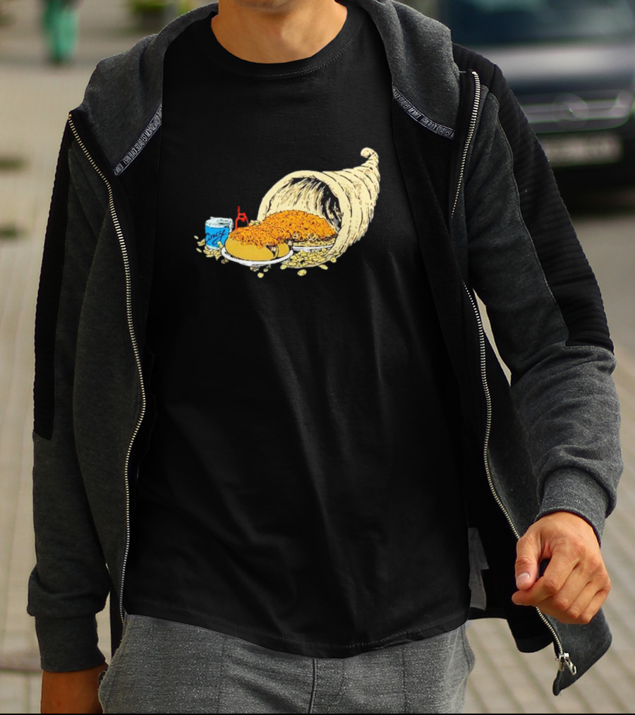 Cincy Copia Cincinnati Skyline Con Coney Cornucopia T-Shirt