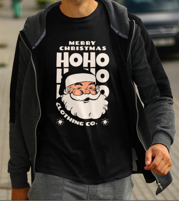 Merry Christmas Santa Claus Ho Ho Ho Clothing Co T-Shirt