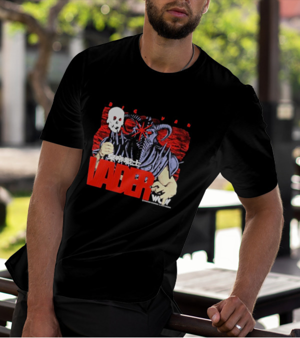 Big Van Vader WCW Skull Mask Japanese Text T-Shirt