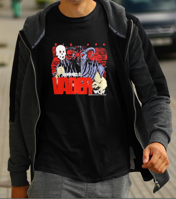 Big Van Vader WCW Skull Mask Japanese Text T-Shirt