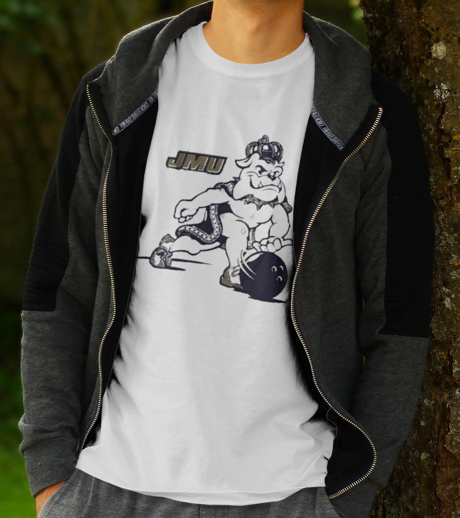 JMU Dukes Football Bowling Mascot T-Shirt