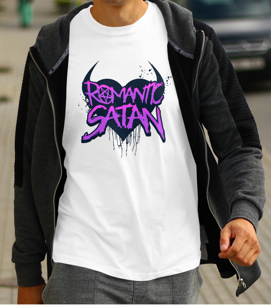 Romantic Satan Heart And Pentagram T-Shirt