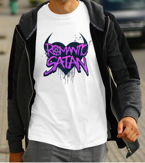 Romantic Satan Heart And Pentagram T-Shirt