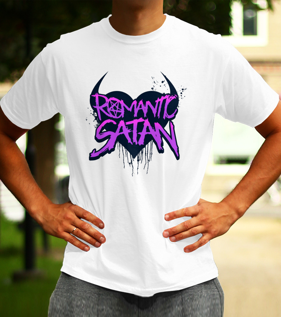 Romantic Satan Heart And Pentagram T-Shirt