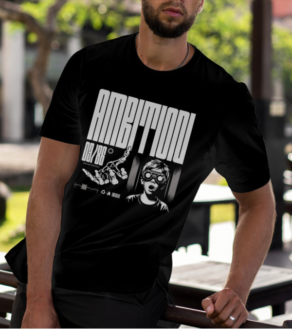 AMBITION 03/86 Embrace The Dawn Child With Goggles And Robotic Hand T-Shirt