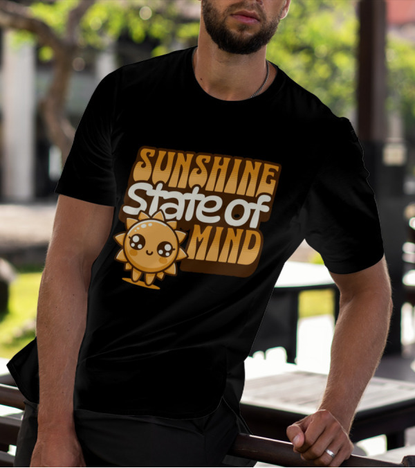 Sunshine State Of Mind Cute Sun Character T-Shirt