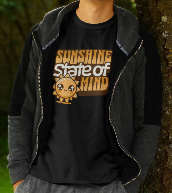 Sunshine State Of Mind Cute Sun Character T-Shirt