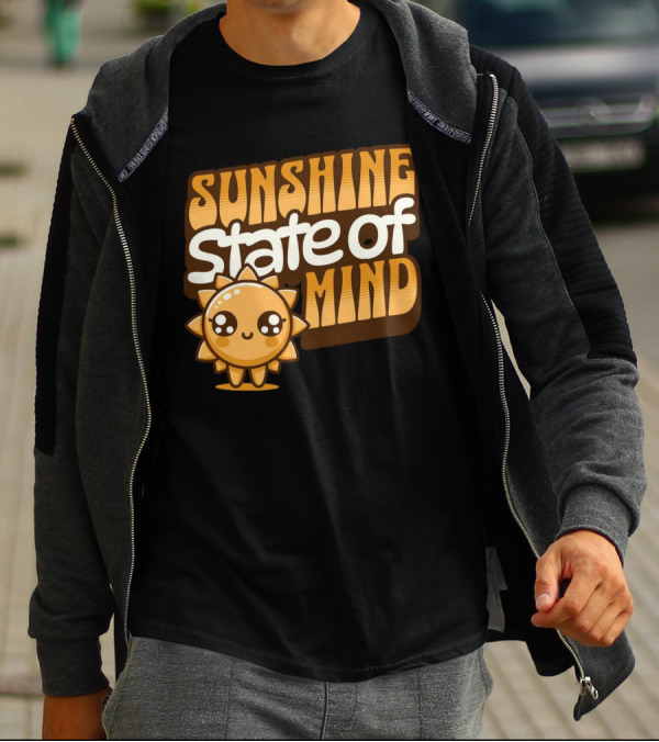 Sunshine State Of Mind Cute Sun Character T-Shirt