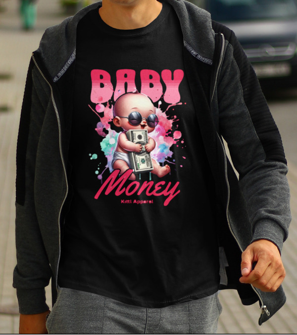 Baby Money Kitti Apparel Sunglasses Color Splash T-Shirt