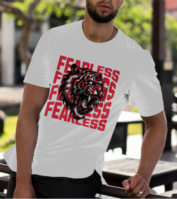 FEARLESS Fearless Tiger Roaring Face T-Shirt