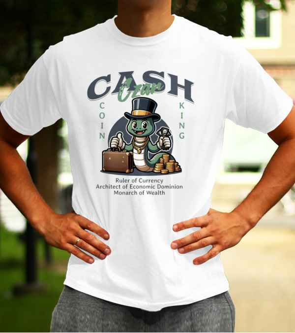Czar Cash Coin King Ruler Of Currency Architect Of Economic Dominion Monarch Of Wealth T-Shirt