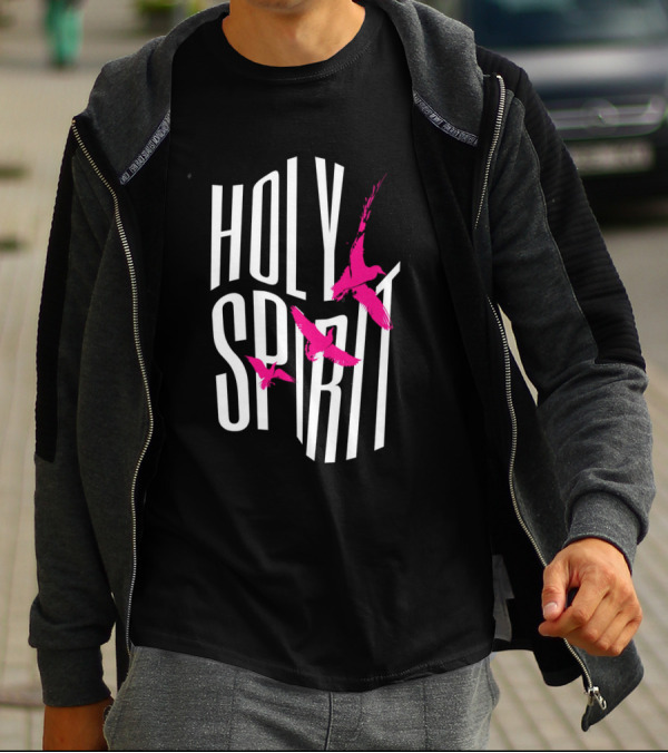 Holy Spirit Pink Birds Streetwear T-Shirt