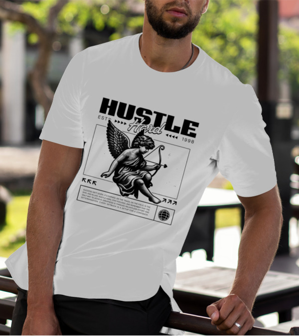 Hustle Hard Angel EST 1998 T-Shirt