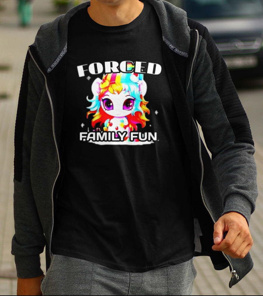 FORCED Family Fun Unicorn Christmas T-Shirt