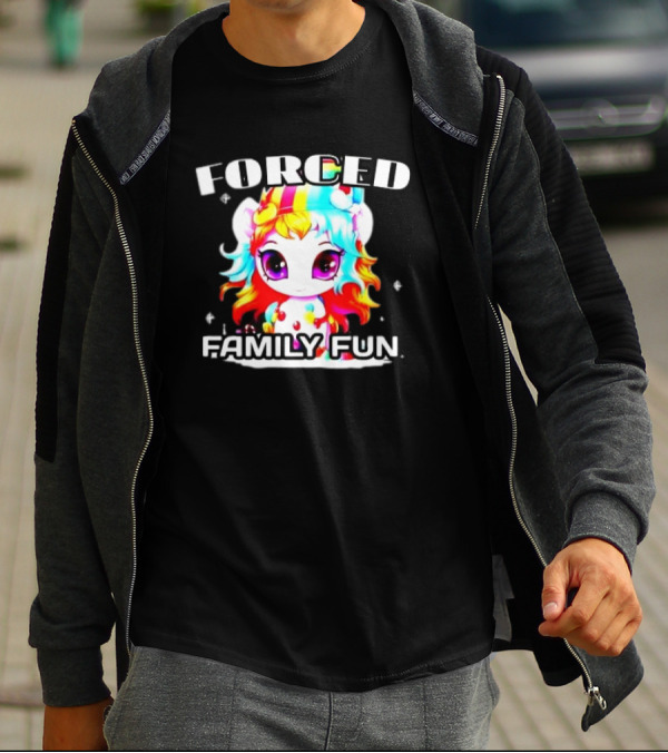 FORCED Family Fun Unicorn Christmas T-Shirt