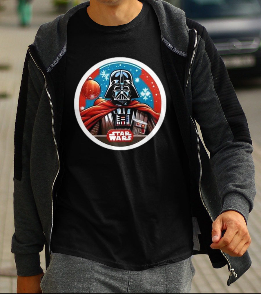 Star Wars Darth Vader Christmas Holiday Snowflakes T-Shirt