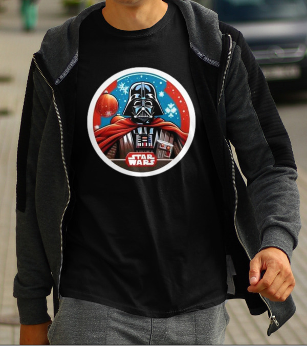 Star Wars Darth Vader Christmas Holiday Snowflakes T-Shirt