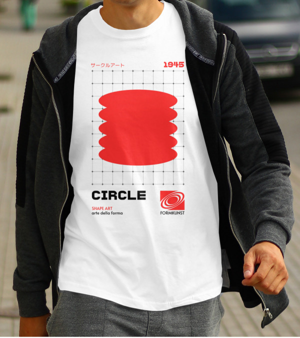 Circle Shape Art 1945 サークルアート Formkunst Arte Della Forma T-Shirt