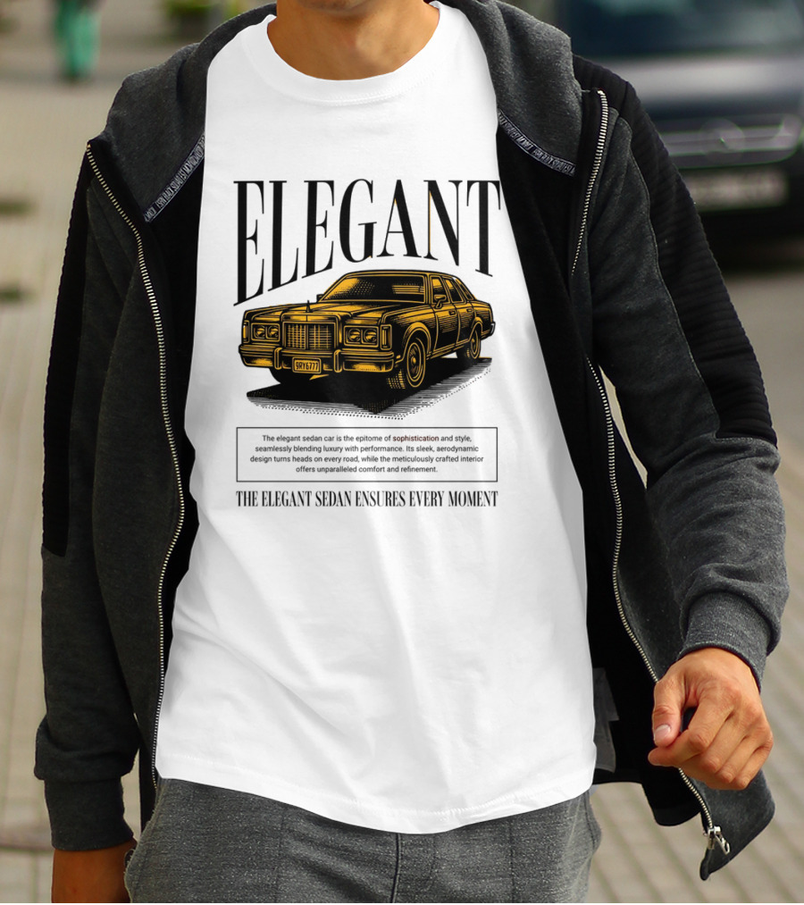 ELEGANT Sedan Sophistication Style Performance Comfort T-Shirt