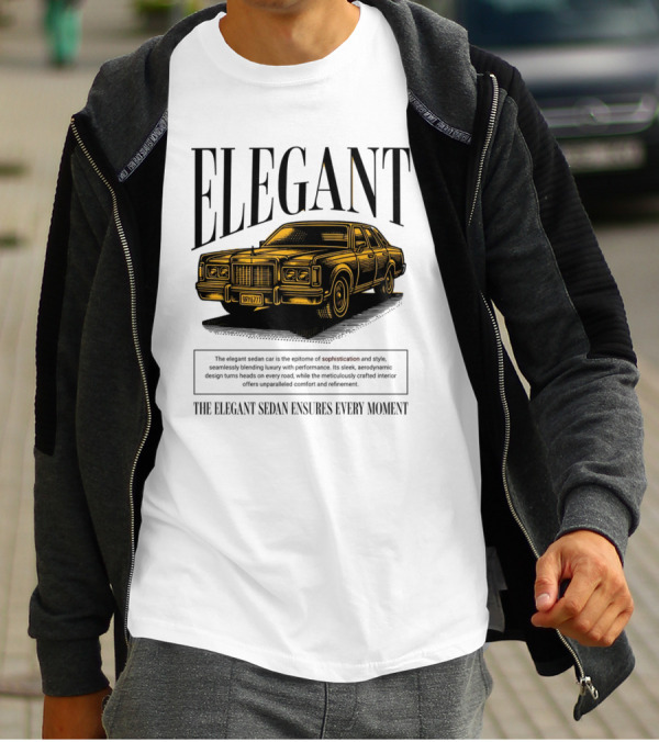 ELEGANT Sedan Sophistication Style Performance Comfort T-Shirt