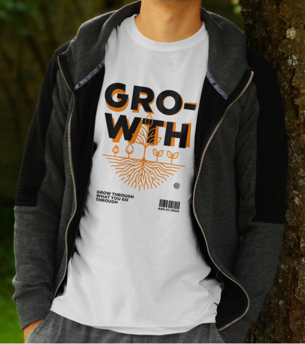 GROWTH Grow Through What You Go Through T-Shirt