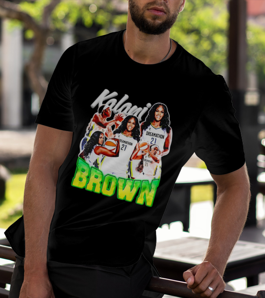 Kalani Brown Dreamathon 21 Basketball Legends T-Shirt
