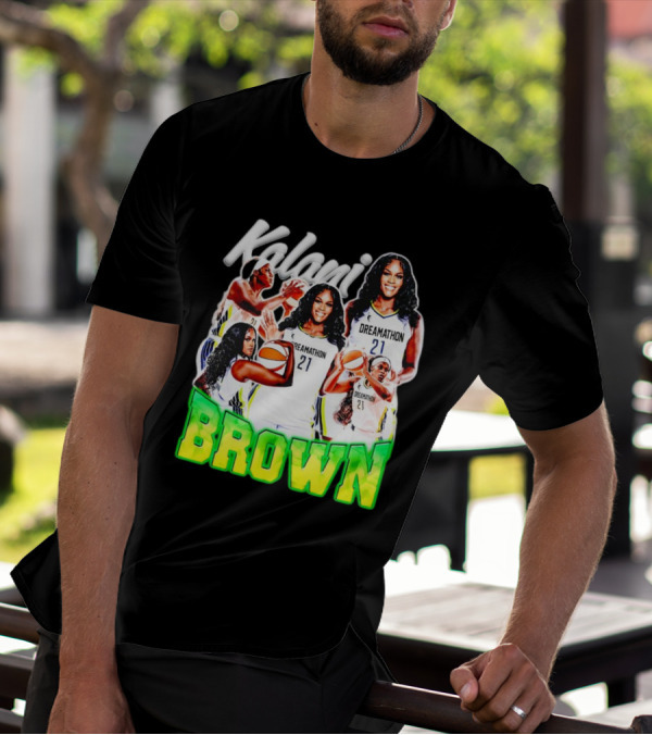Kalani Brown Dreamathon 21 Basketball Legends T-Shirt