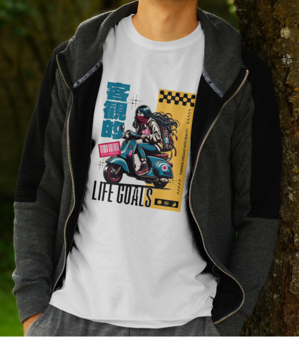 LIFE GOALS LITTLE APPAREL TURNING DREAMS INTO REALITY T-Shirt