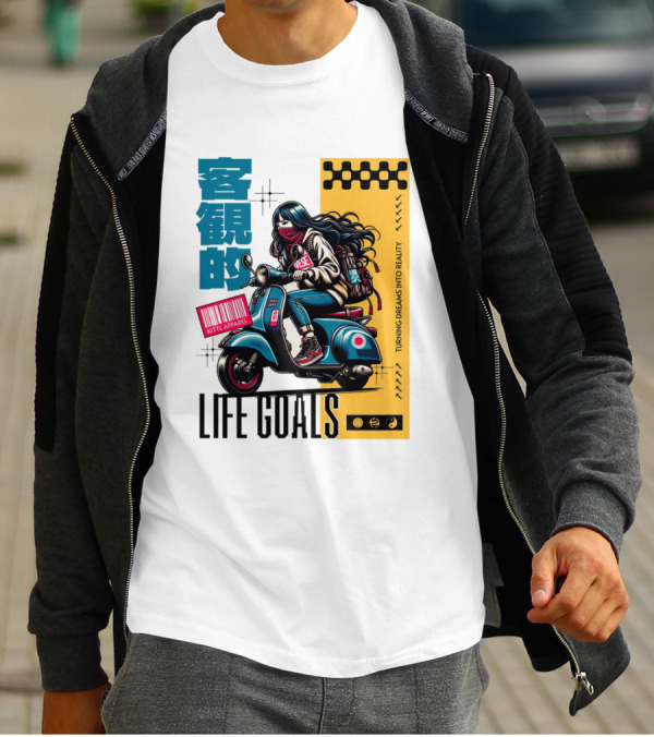 LIFE GOALS LITTLE APPAREL TURNING DREAMS INTO REALITY T-Shirt