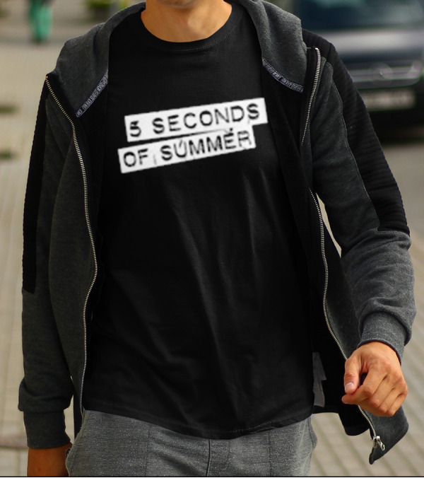 5 Seconds Of Summer 5SOS Self-Titled Album Cover T-Shirt