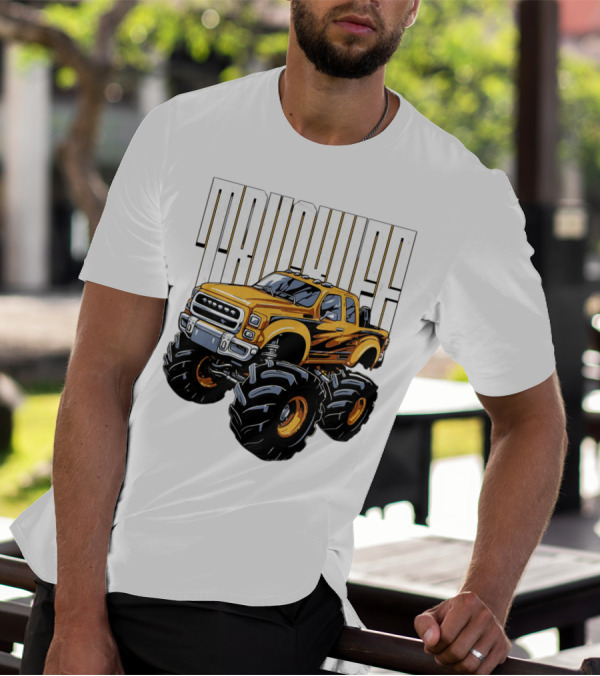 Trucklife Adventure Never Slowing Down Monster Truck T-Shirt