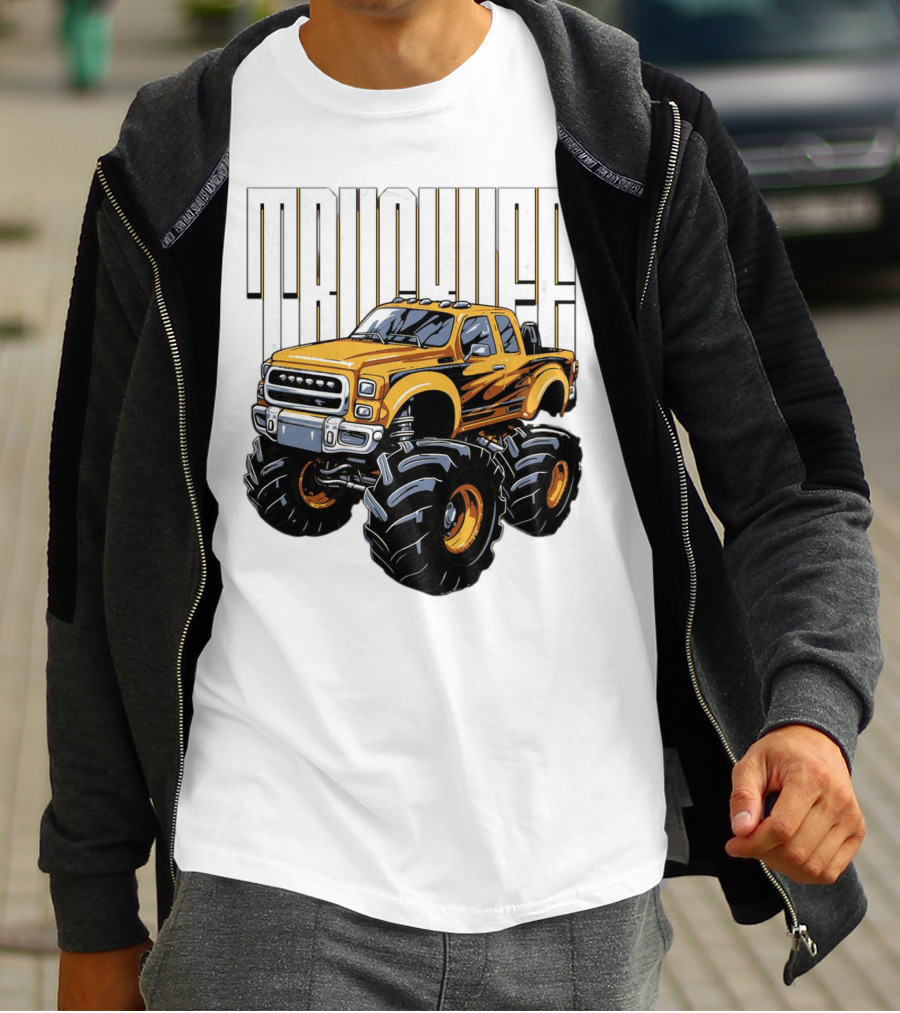 Trucklife Adventure Never Slowing Down Monster Truck T-Shirt