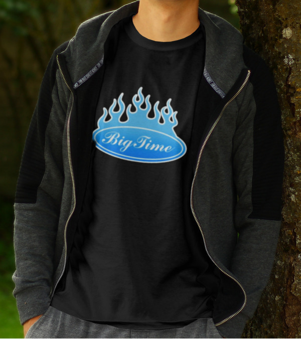 Big Time Blue Flame Oval Emblem T-Shirt