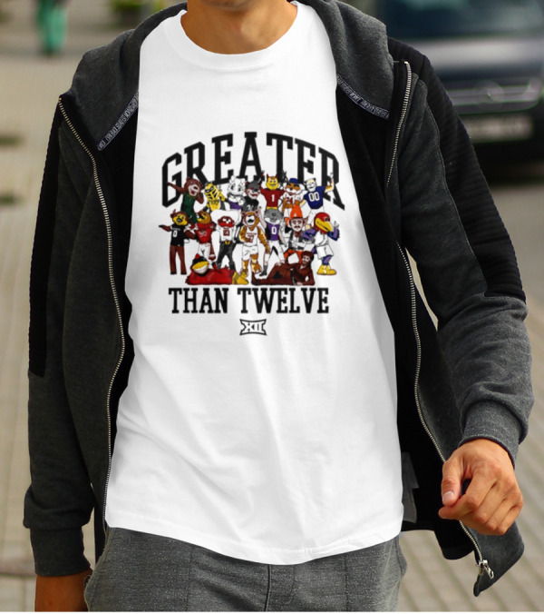 Greater Than Twelve Big 12 Conference Mascot Family T-Shirt