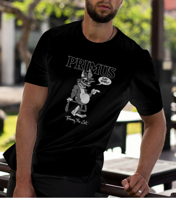 Primus Tommy The Cat Say Baby Cartoon Character T-Shirt