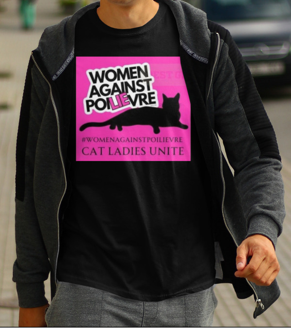 Women Against Poilievre Cat Ladies Unite #WomenAgainstPoilievre T-Shirt