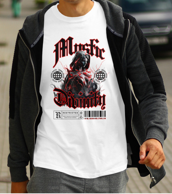 Mystic Divinity Divine Warrior Restricted Barcode 2038 2049 T-Shirt