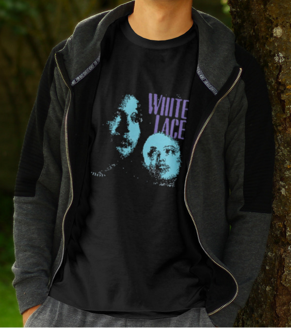 White Lace Skyler Acord Blue Faces T-Shirt