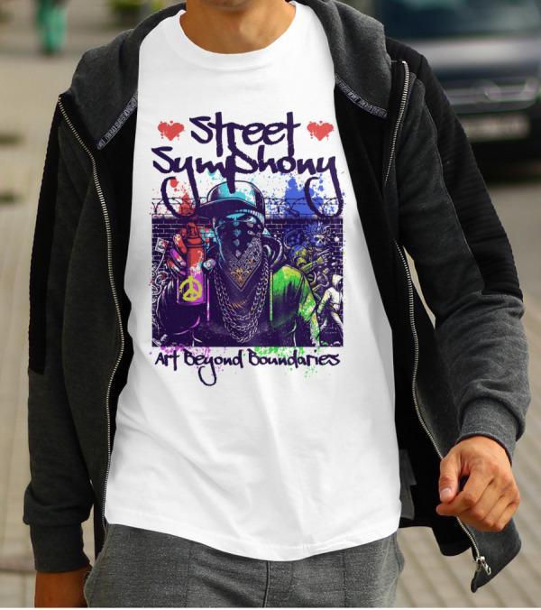 Street Symphony Art Beyond Boundaries Graffiti Man T-Shirt