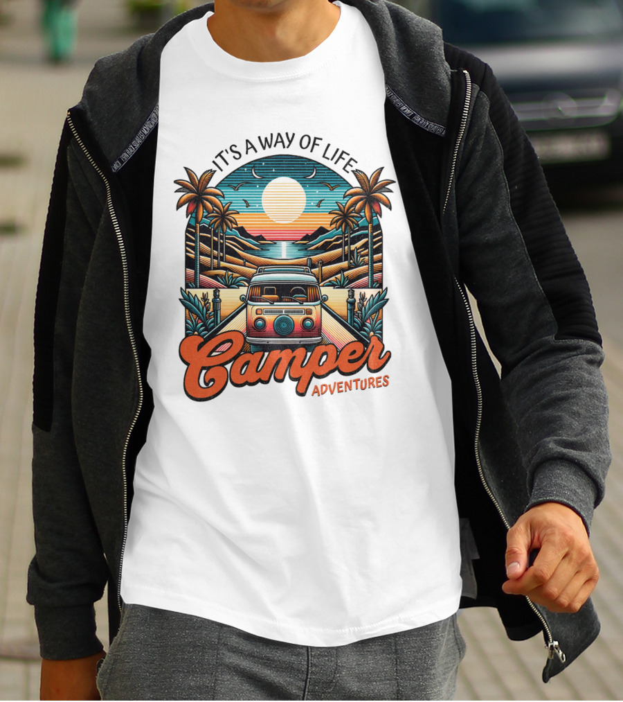 It's A Way Of Life Camper Adventures T-Shirt