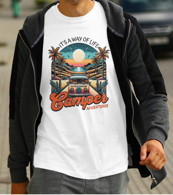 It's A Way Of Life Camper Adventures T-Shirt