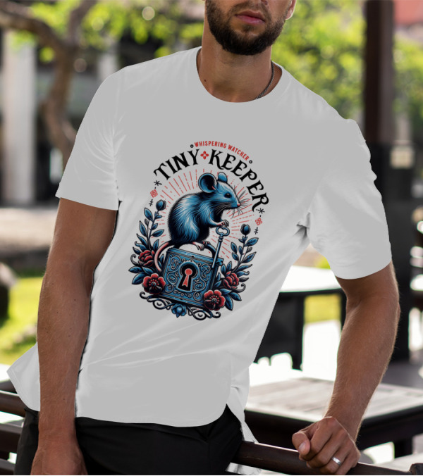 Whispering Watcher Tiny Keeper Mouse Key T-Shirt