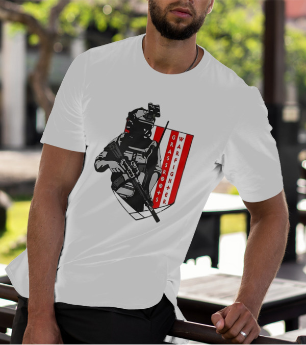 Grassroots Warfighter Tactical Operator Shield T-Shirt