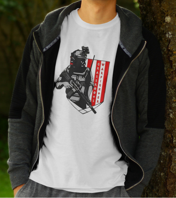 Grassroots Warfighter Tactical Operator Shield T-Shirt