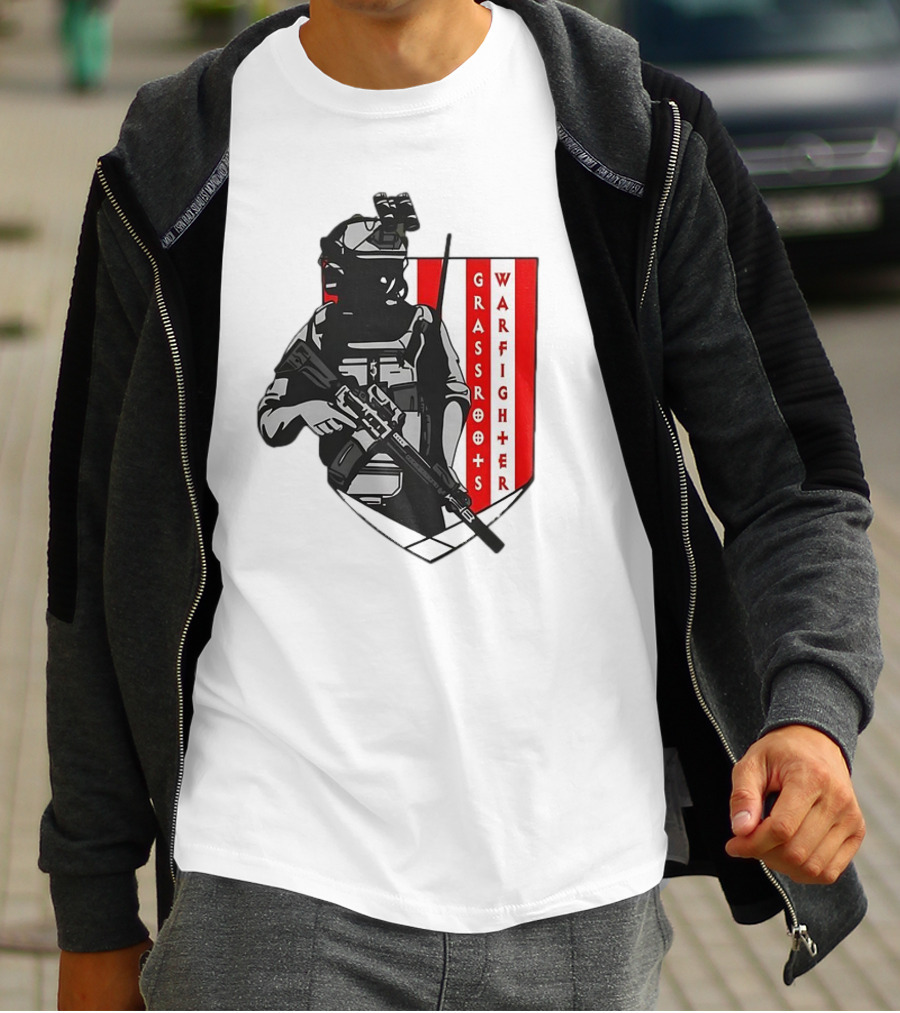 Grassroots Warfighter Tactical Operator Shield T-Shirt