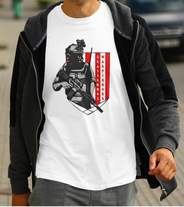Grassroots Warfighter Tactical Operator Shield T-Shirt