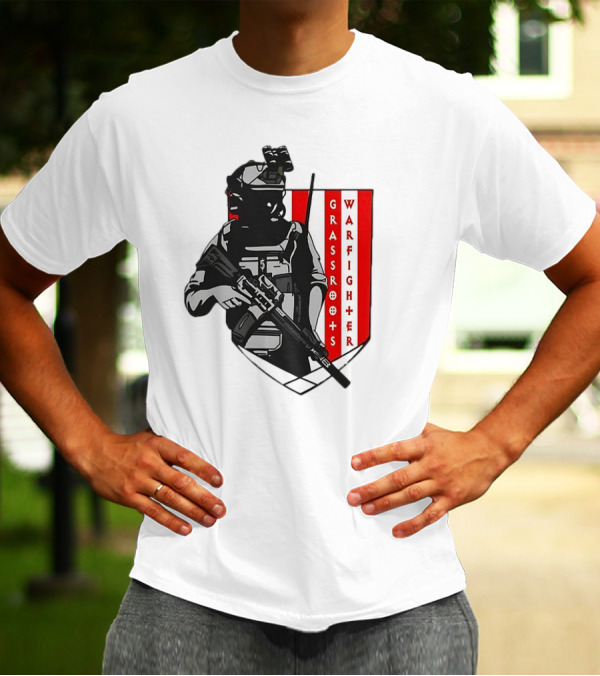 Grassroots Warfighter Tactical Operator Shield T-Shirt