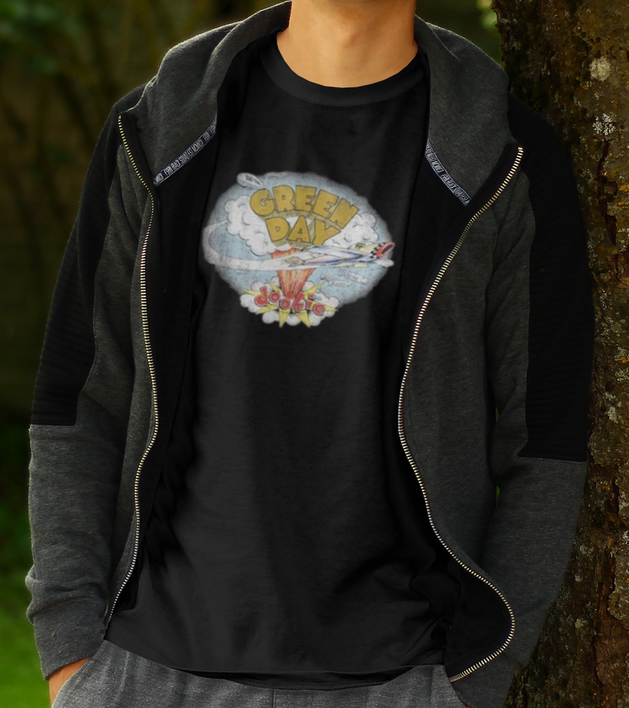 Green Day Dookie Cloud Bomb Plane T-Shirt