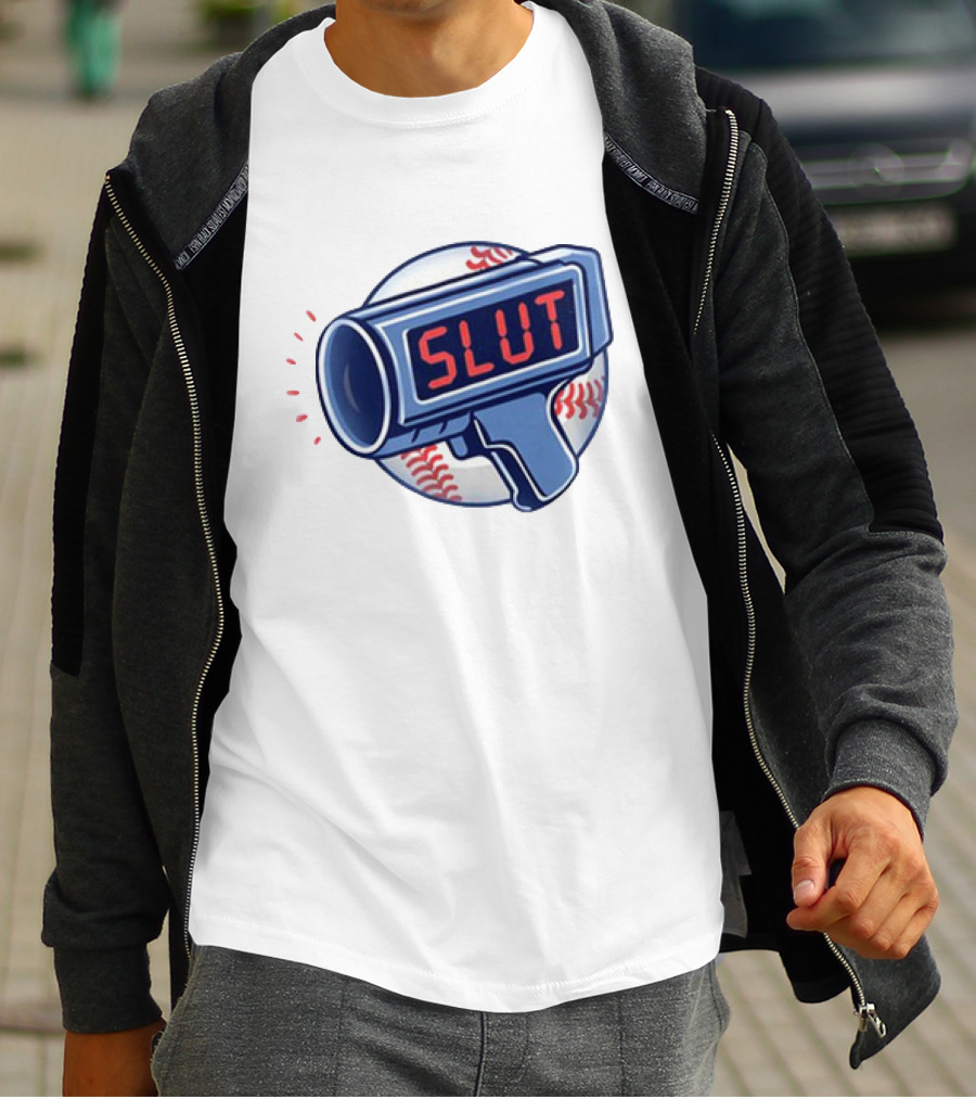 Slut Radar Baseball Humor T-Shirt