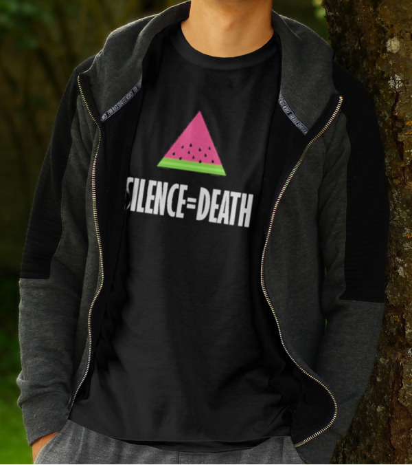 Silence Equals Death Watermelon Triangle T-Shirt